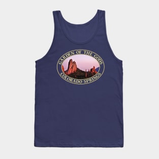 Sunset at Garden of the Gods in Colorado Springs, Colorado Tank Top